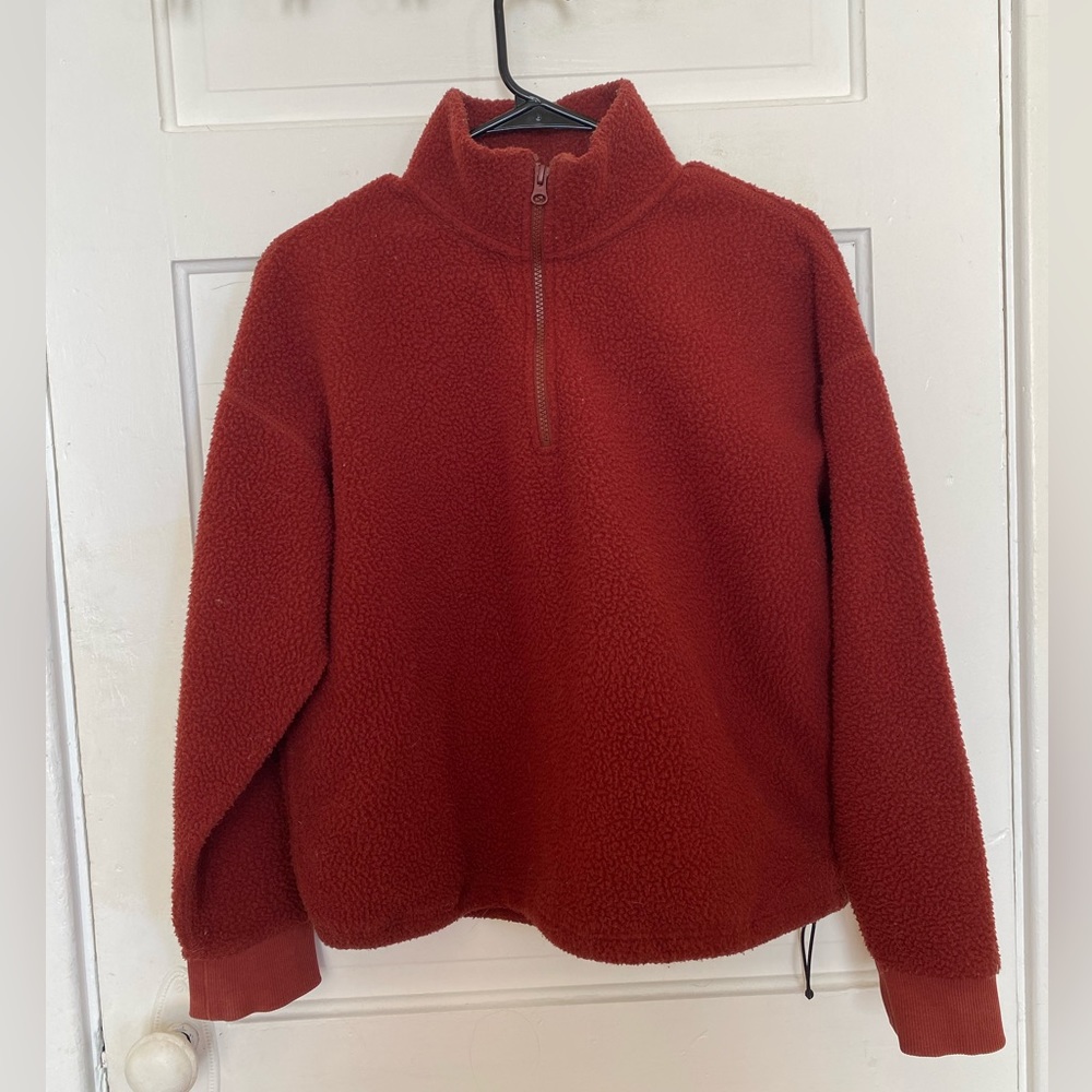 Everlane Rust Quarterzip